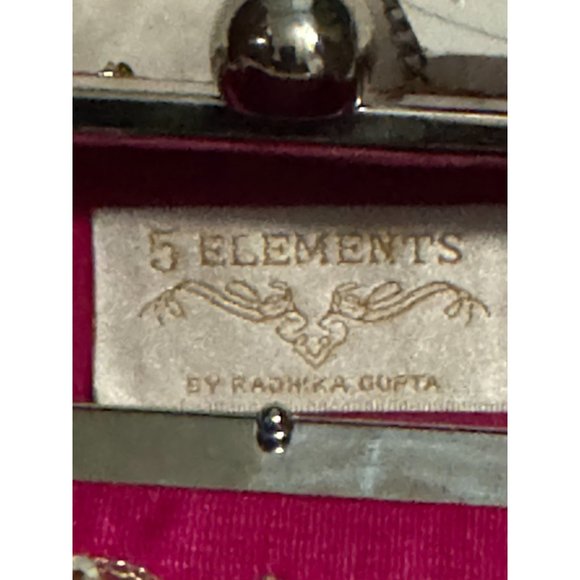 5 Elements by Radhika Gupta Pink Clutch Purse with Chain NWT - Picture 9 of 9